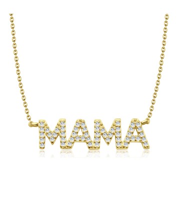 MAMA Silver Necklace SPE-5628-GP